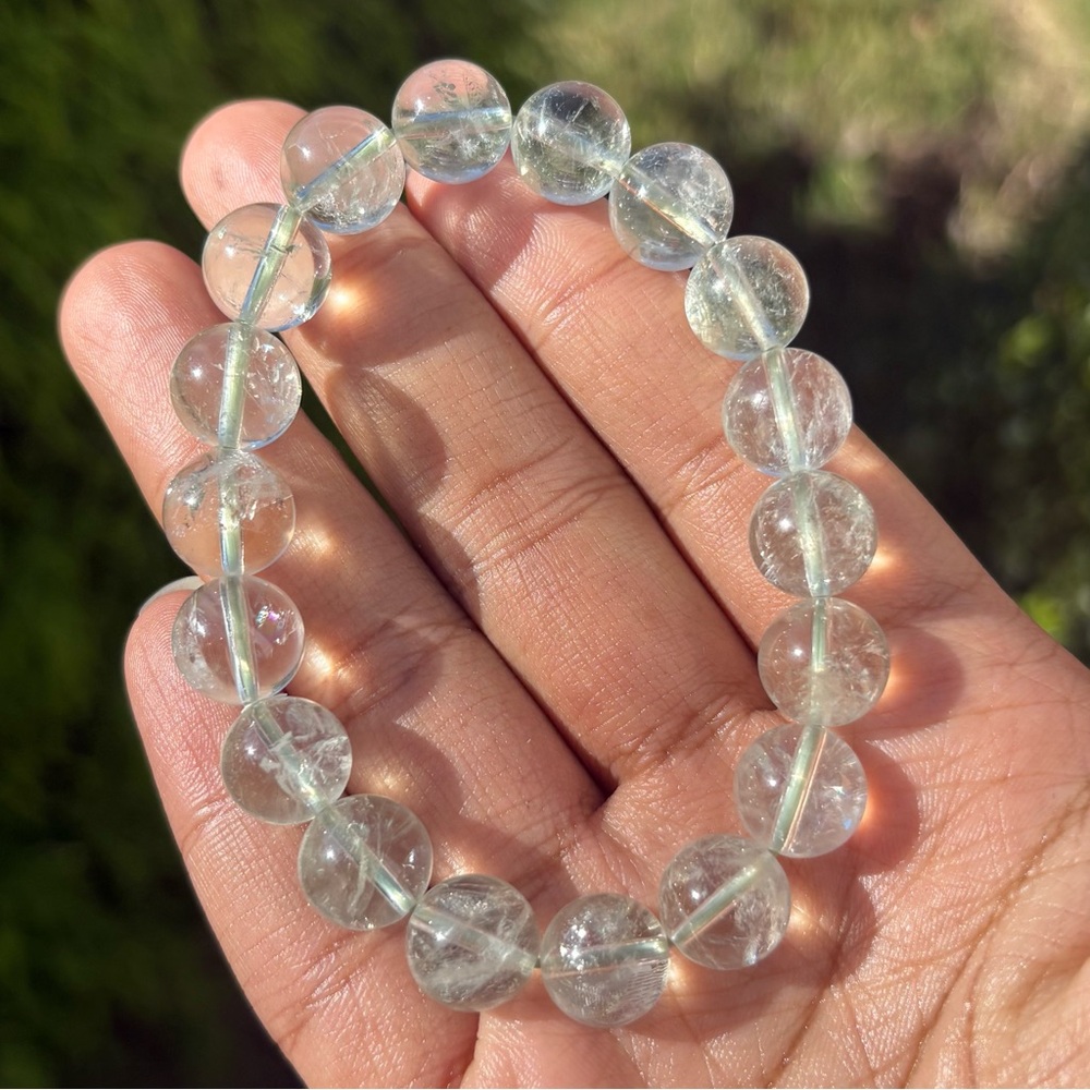 Prasiolite Crystal Bracelet 11.5mm